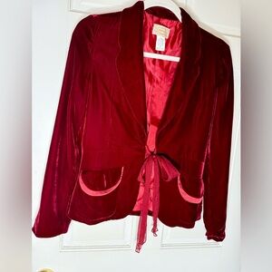 ❤️Anthropologie Moon Velvet Jacket  M❤️